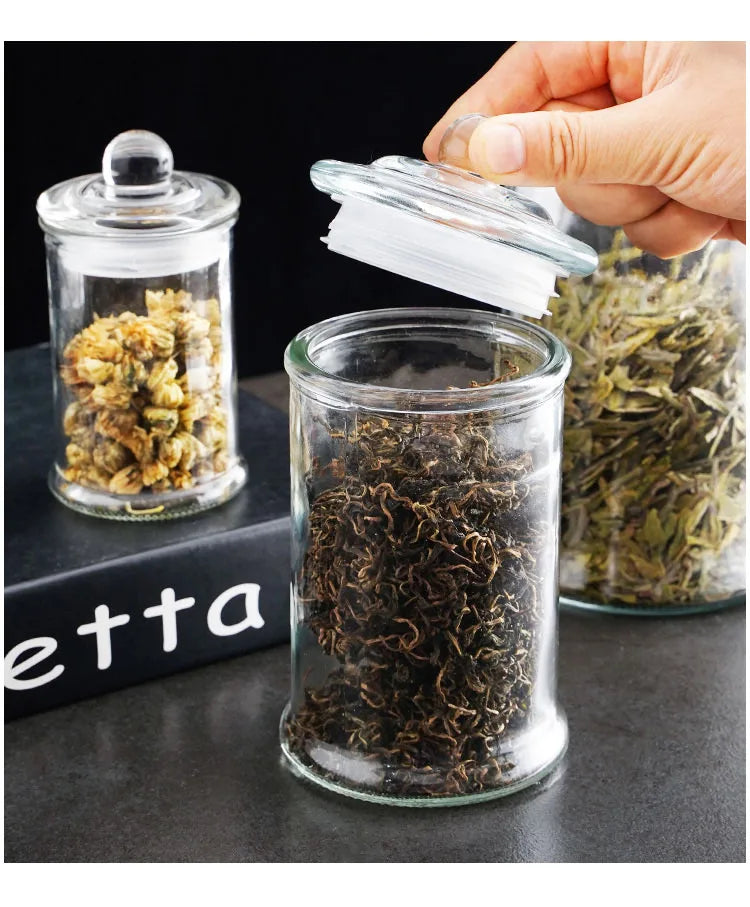 Minimalist Sealed Glass Storage Jars with Lids