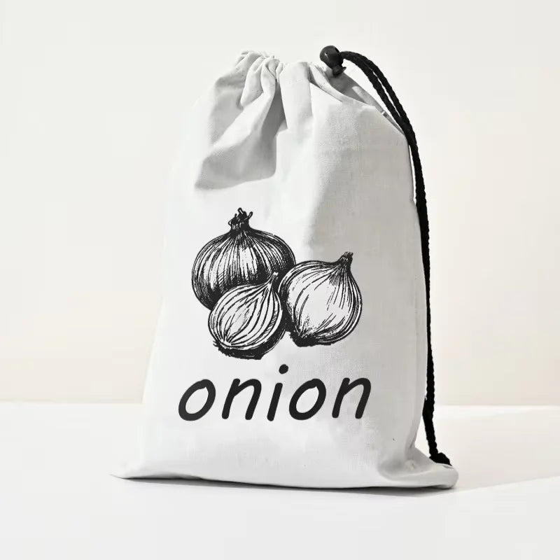 Reusable Vegetable Storage Bags Onion Potato Garlic