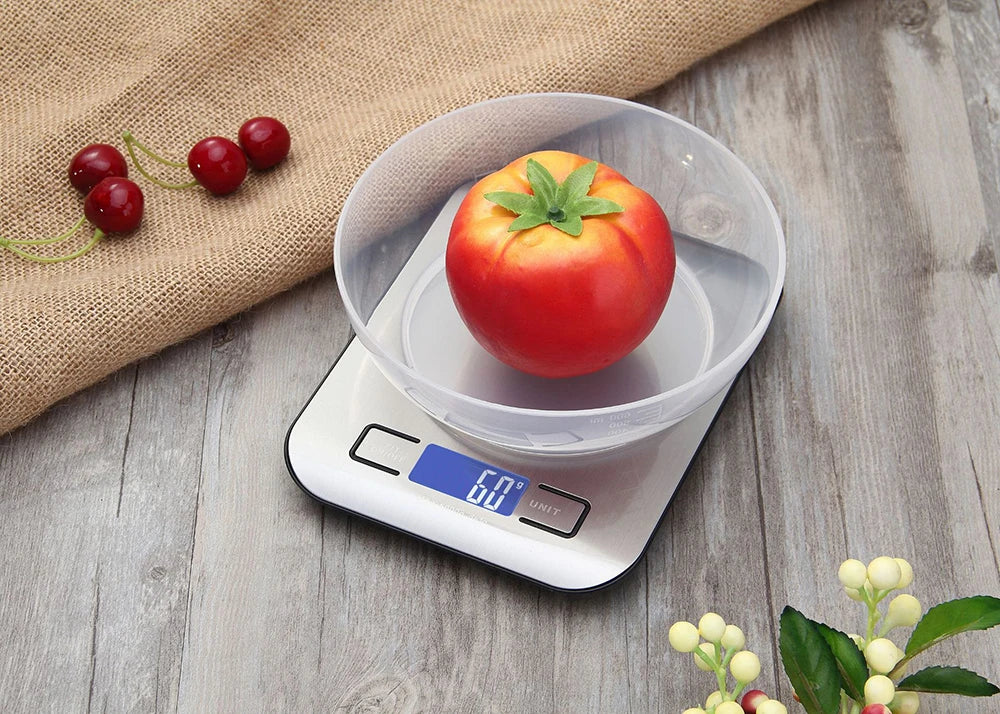 Kitchen Scale Stainless Steel LCD 5kg 10kg