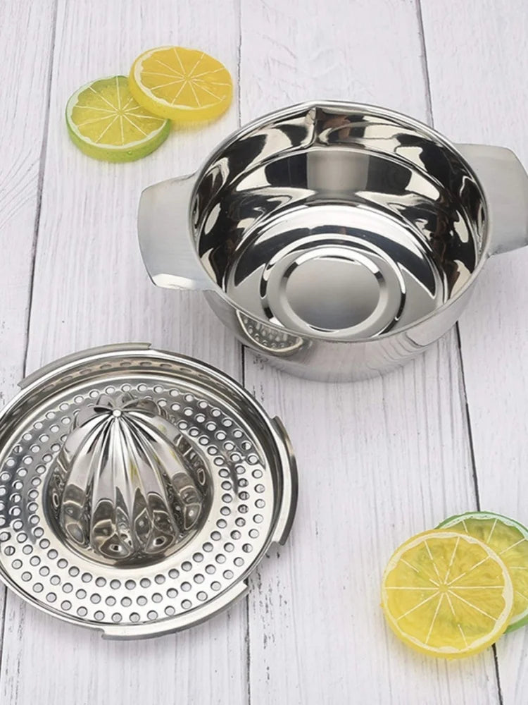 Portable Lemon Orange Manual Fruit Juicer Stainless Steel