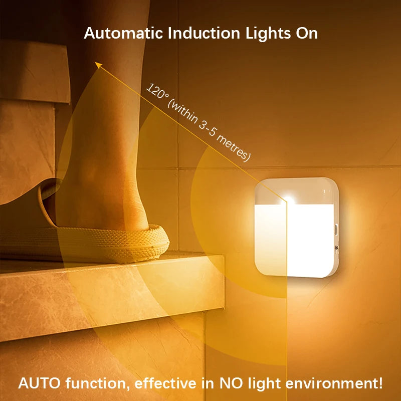 PIR Motion Sensor LED Night Light USB