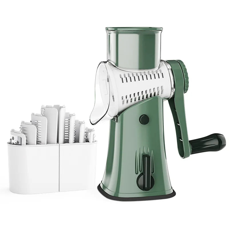5-in-1 Rotary Cheese Grater Vegetable Slicer