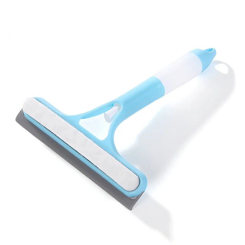 2-in-1 Sprayable Blue Glass Squeegee
