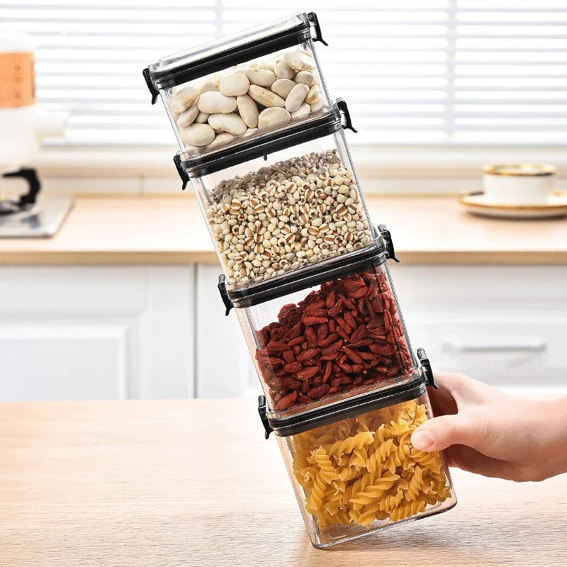 Airtight Pantry Storage Containers Stackable Kitchen Organizer Set