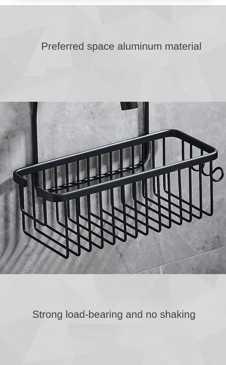 Aluminium Bathroom Shelf Without Drilling