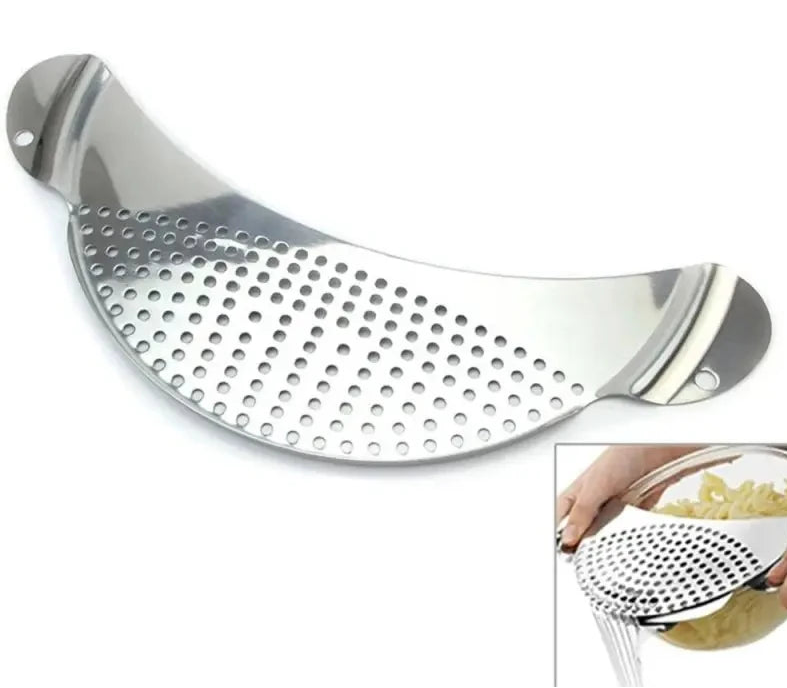 Stainless Steel Strainer Pot Side Pan Drainer