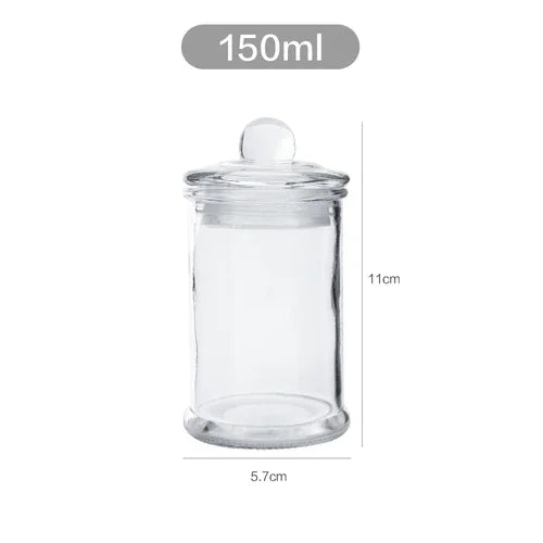 Minimalist Sealed Glass Storage Jars with Lids