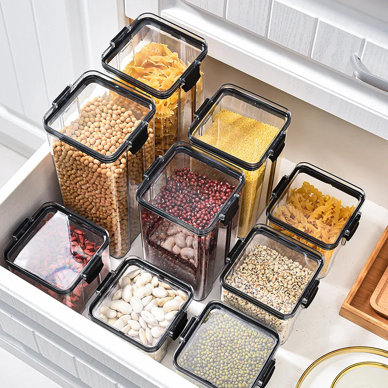 Airtight Pantry Storage Containers Stackable Kitchen Organizer Set