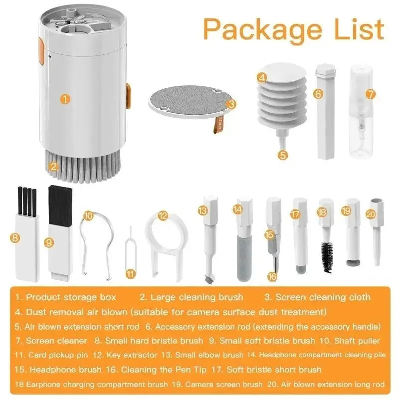 20-in-1 Cleaner Kit Computer Keyboard Brush