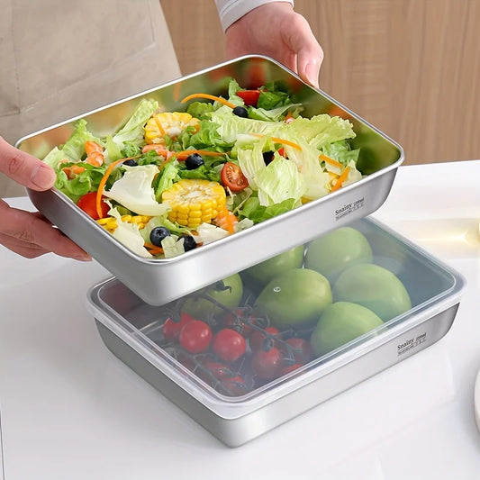 3-Piece Stainless Steel Food Storage