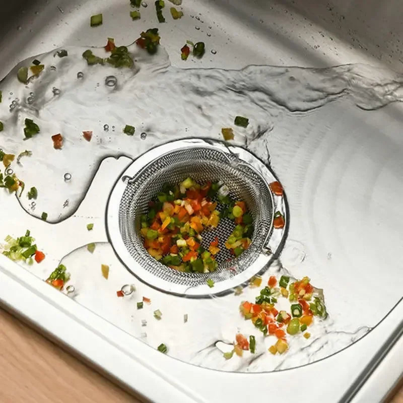 Stainless Steel Sink Drain Strainer Hair Food Catcher