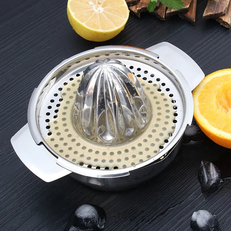 Portable Lemon Orange Manual Fruit Juicer Stainless Steel