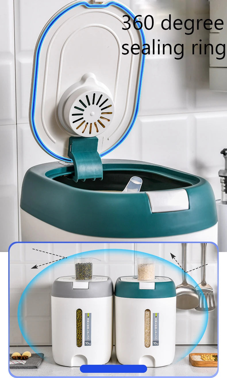 5KG 10KG Rice Dispenser Kitchen Organizer