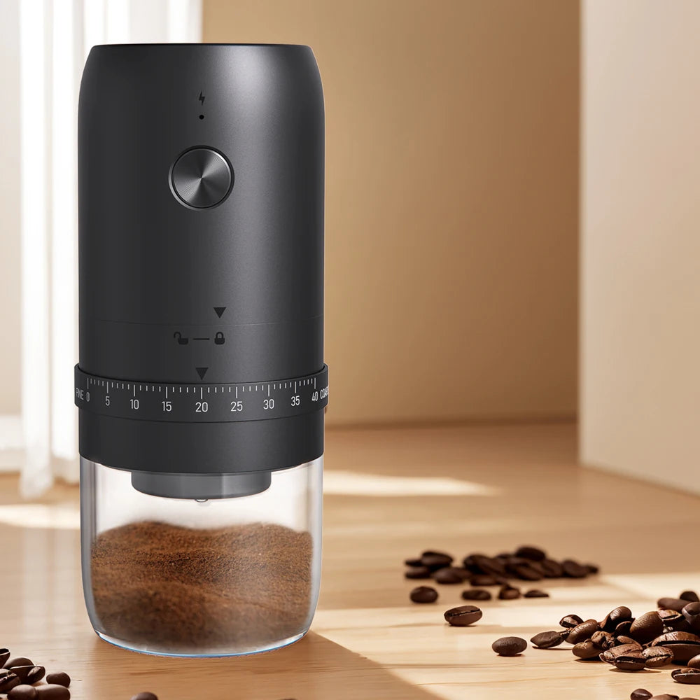 Portable USB Electric Coffee Grinder 40-Setting Adjustable