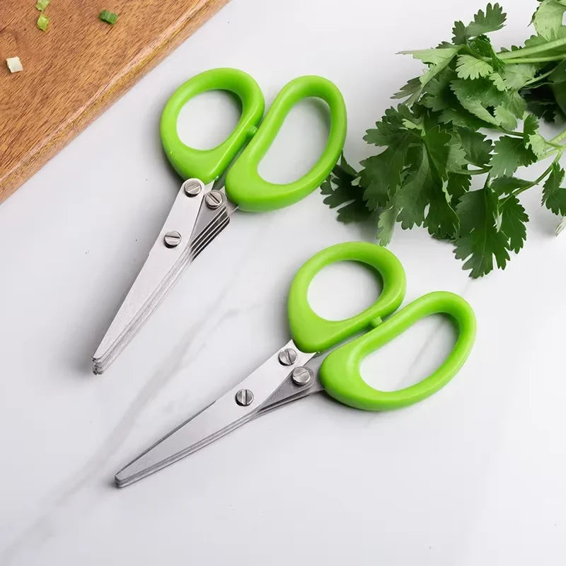 Multi-Blade Herb Scissors Stripper 3 or 5 Blade