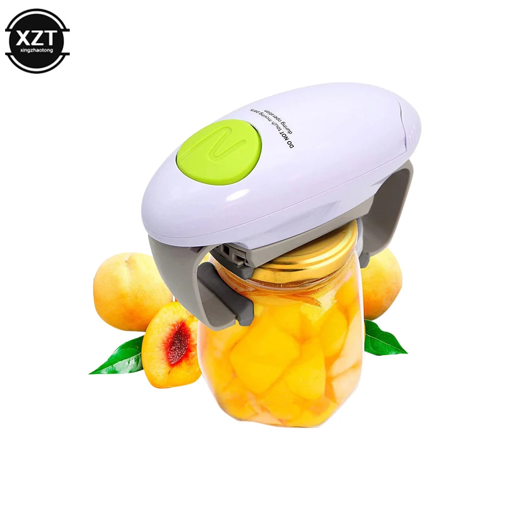 Electric Can Opener — Smooth Edge, One-Touch Automatic