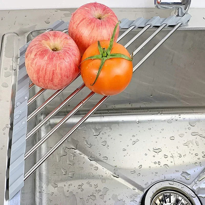 Foldable Triangle Dish Rack Kitchen Sink