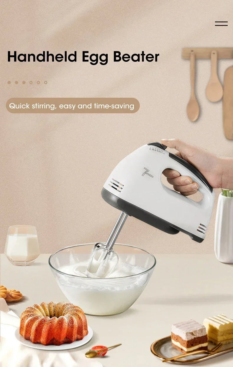 Handheld Electric Egg Beater & Kitchen Mixer