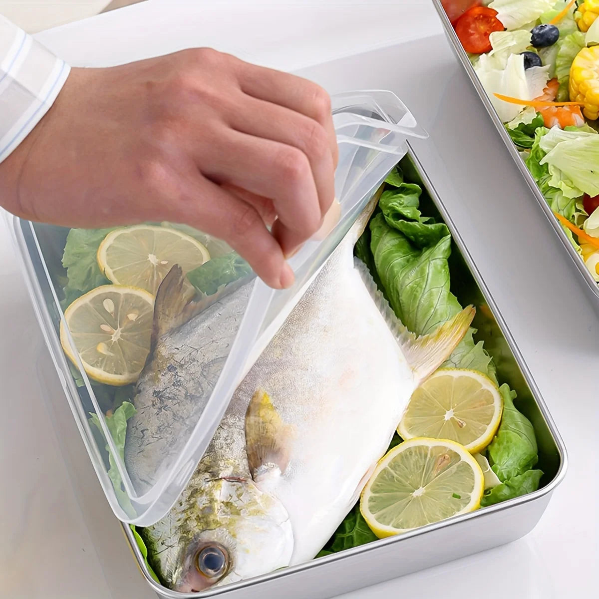 3-Piece Stainless Steel Food Storage