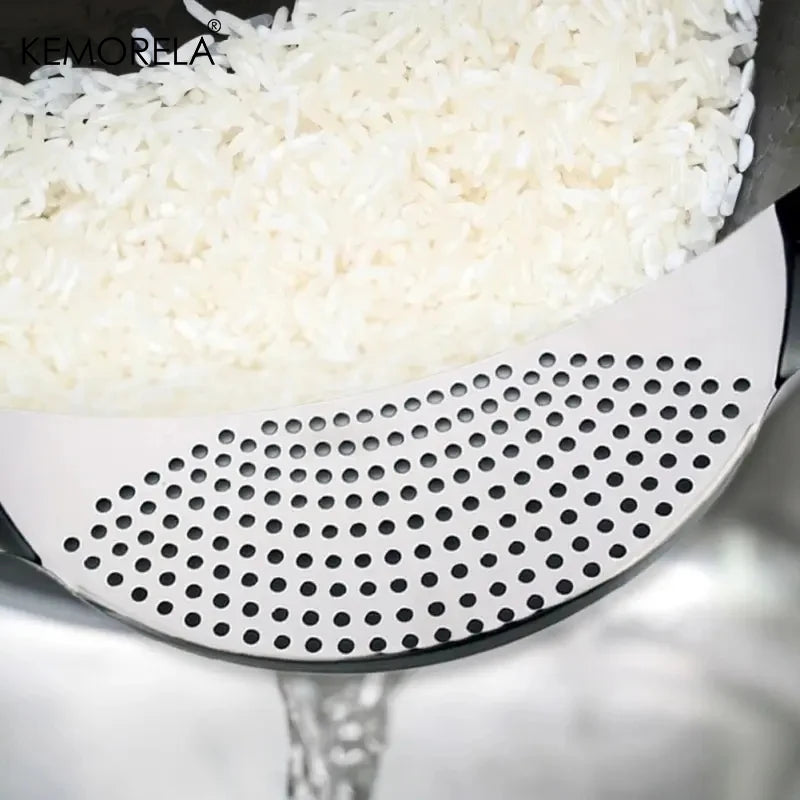 Stainless Steel Strainer Pot Side Pan Drainer