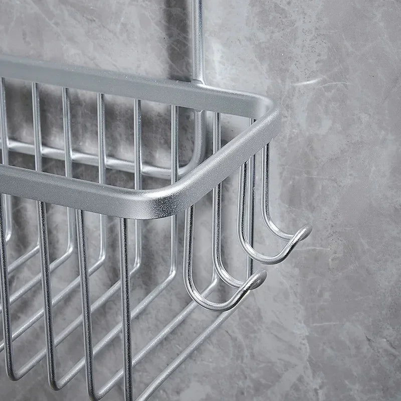 Aluminium Bathroom Shelf Without Drilling