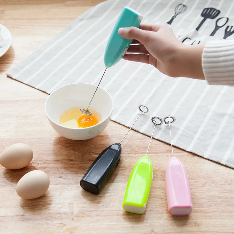Electric Milk Frother Egg Beater Handheld Mini Blender