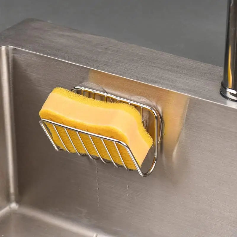 Sponge Holder For Kitchen Sink Stainless Steel