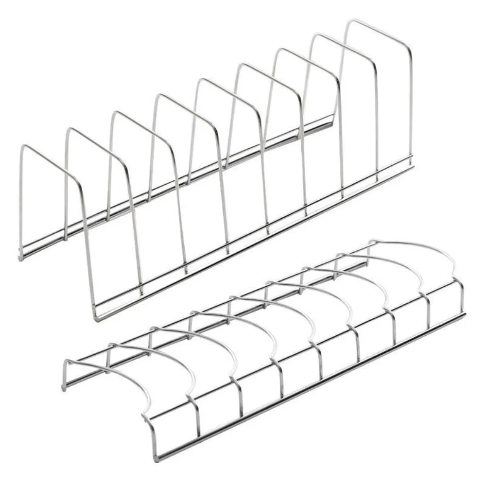 Stainless Steel Dish Draining Rack Bowl Plate Organizer