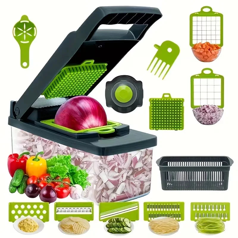 14-in-1 Multifunctional Vegetable Chopper Slicer