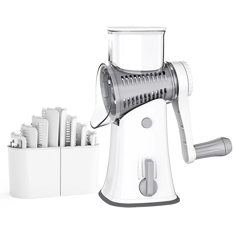 5-in-1 Rotary Cheese Grater Vegetable Slicer