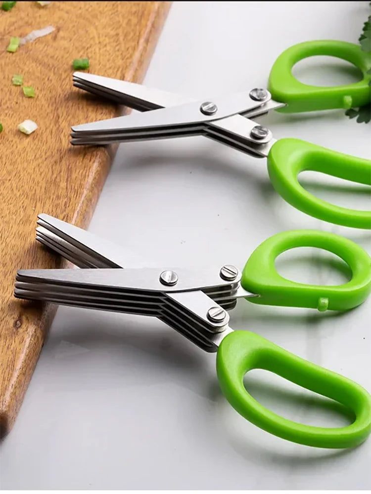 Multi-Blade Herb Scissors Stripper 3 or 5 Blade