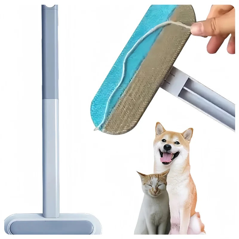 3 In 1 Pet Hair Remover Brush Long Handle Tool