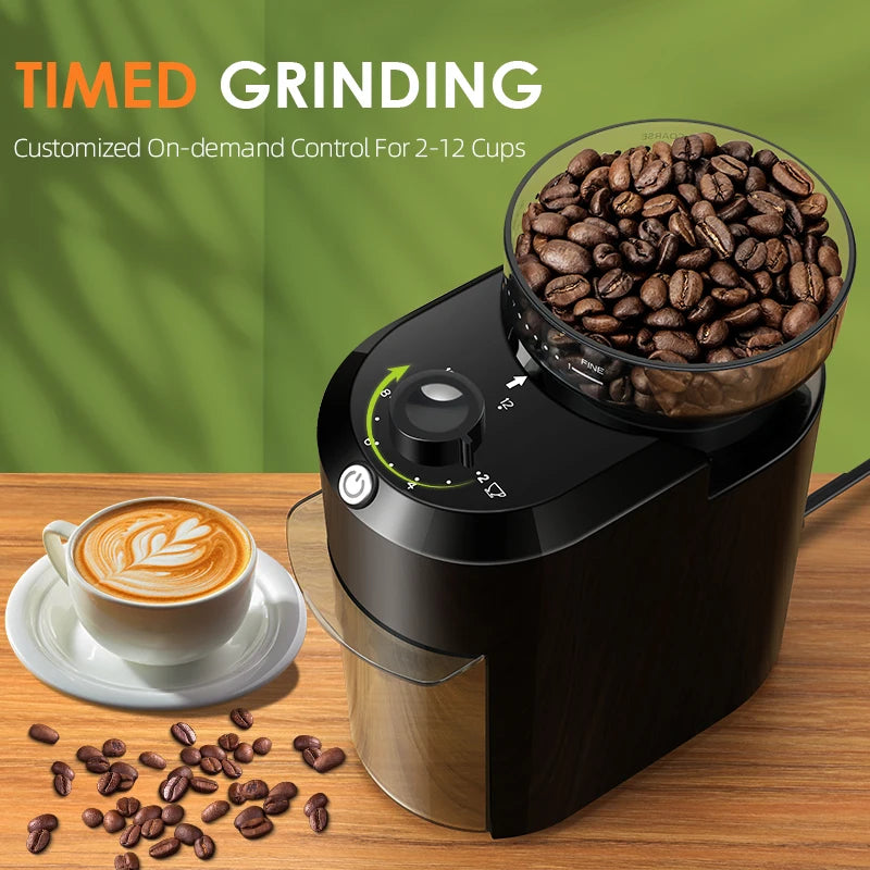 Electric Burr Coffee Grinder Adjustable
