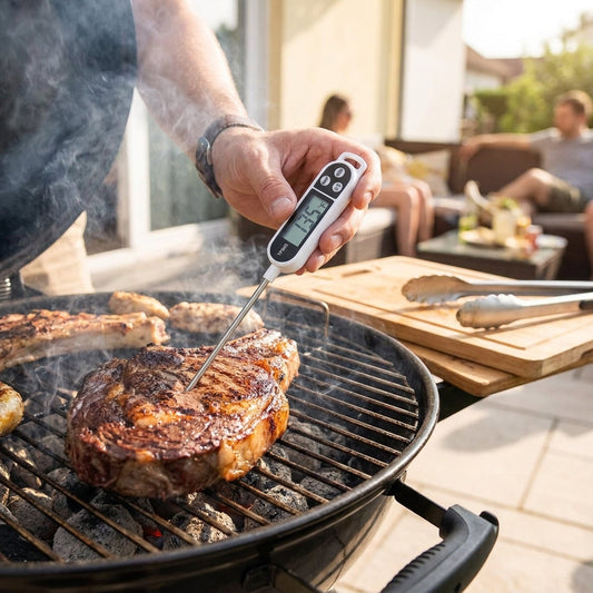 Homifi instant-read food thermometer probe — stainless steel