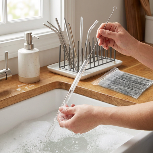 Drinking Straw Cleaning Brush Kit Reusable