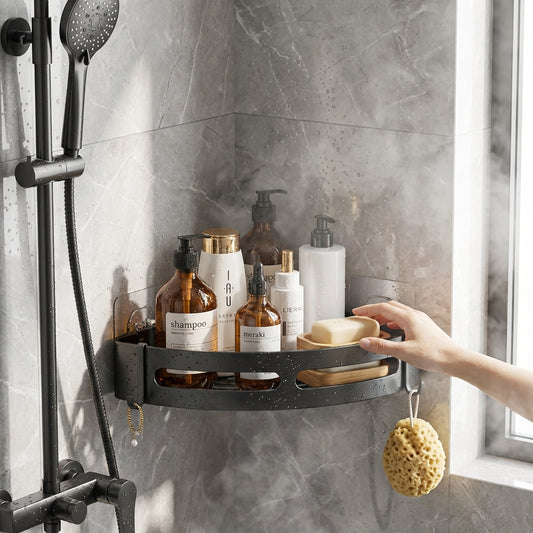 Strong Adhesive No Drill Shower Shelf