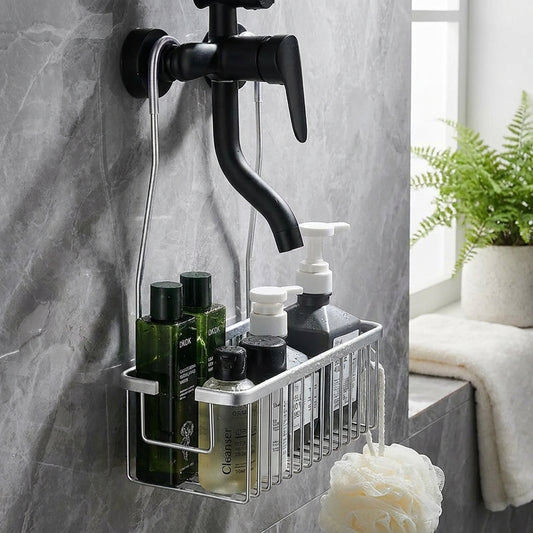 Aluminium Bathroom Shelf Without Drilling