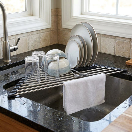 Foldable Triangle Dish Rack Kitchen Sink