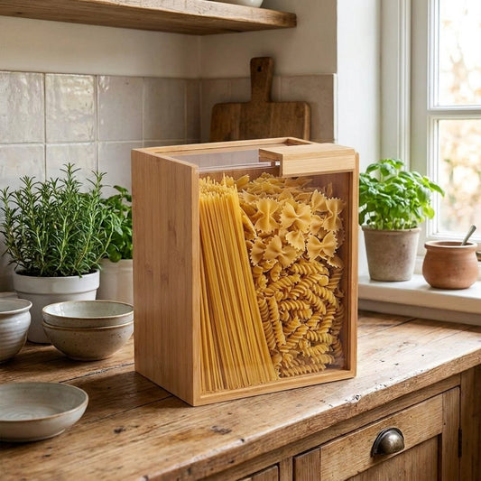 Bamboo Food Dispenser 3L Pantry Storage Container