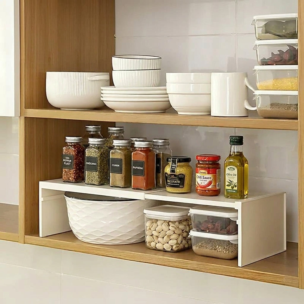 Kitchen Cupboard Organizer Retractable Cabinet