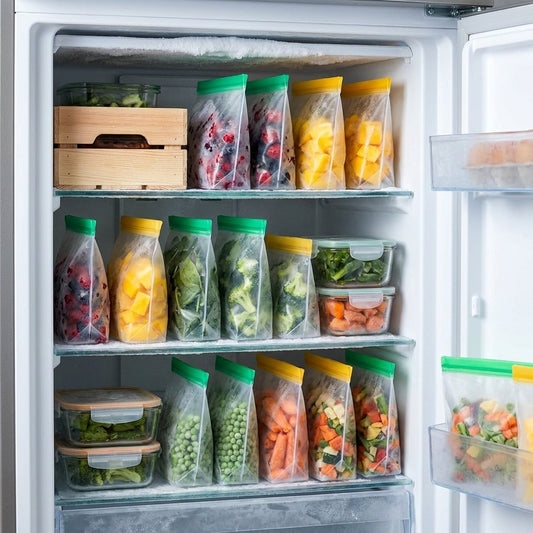 Reusable Silicone Food Bag Freezer Stand Up