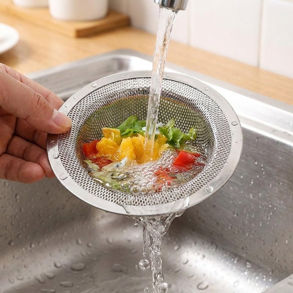 Stainless Steel Sink Drain Strainer Hair Food Catcher
