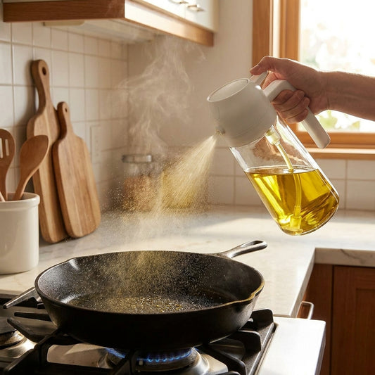 2-in-1 Oil Sprayer Dispenser Bottle for Cooking BBQ