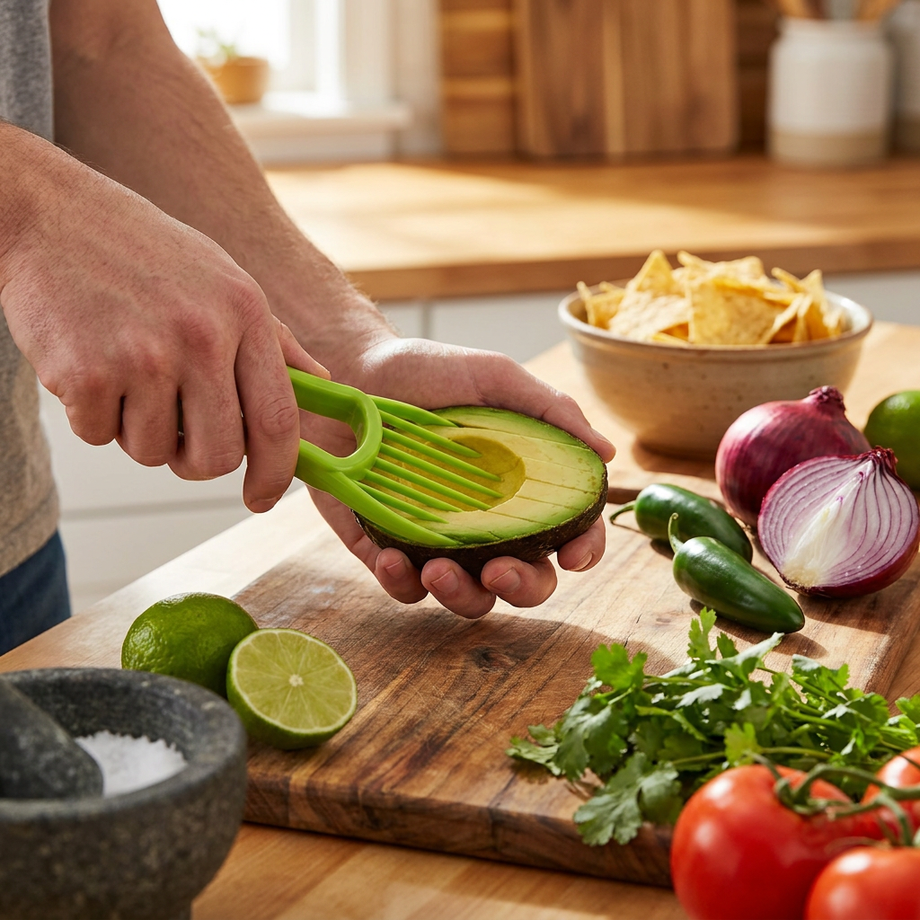 3-in-1 Avocado Slicer Split Pit Slice Tool