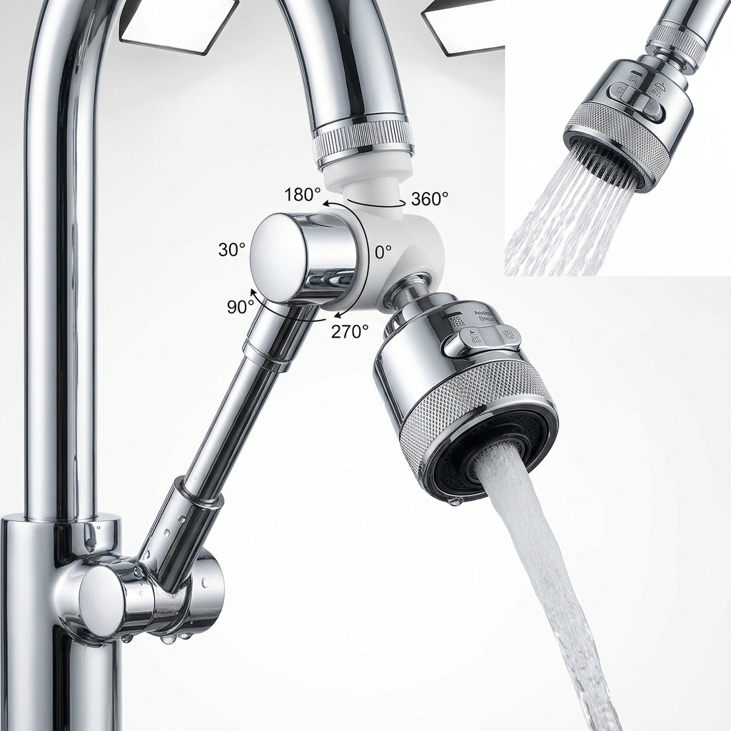Mechanical Arm Faucet Universal