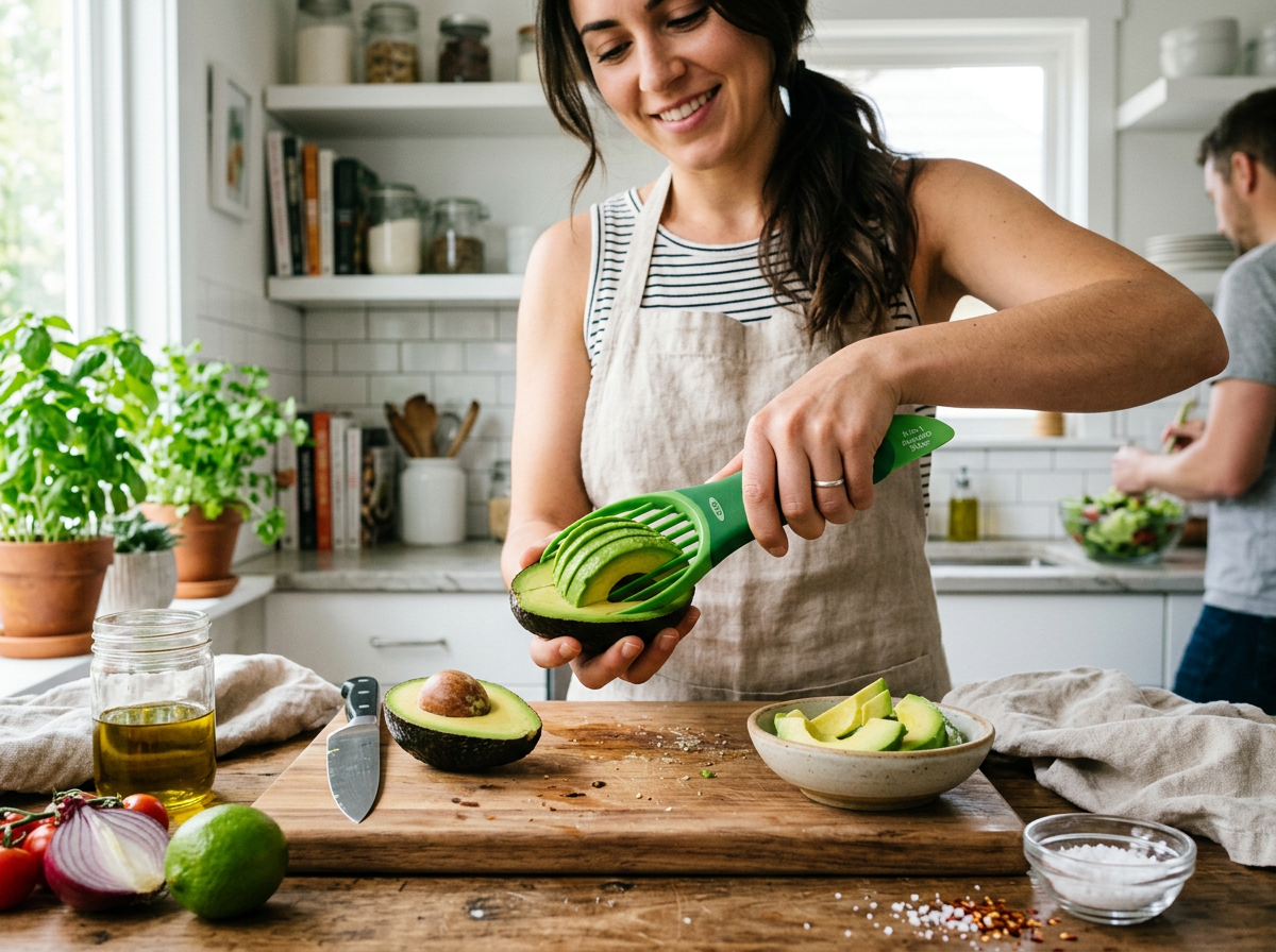 3-in-1 Avocado Slicer Split Pit Slice Tool