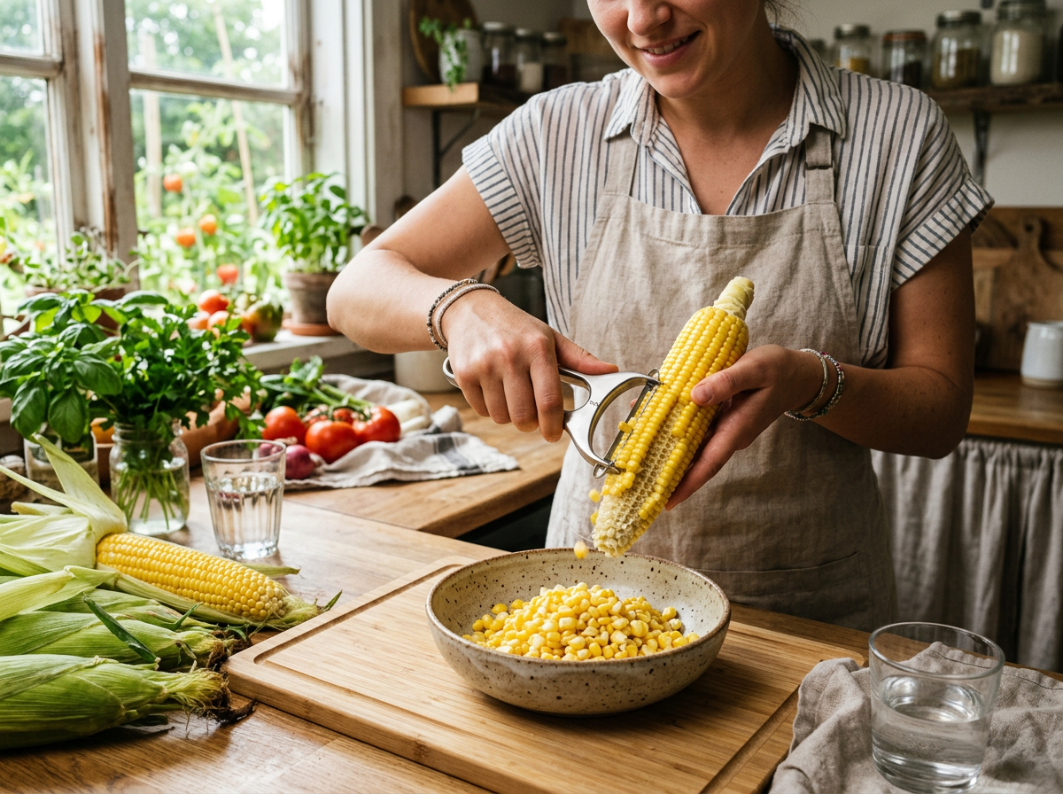 Stainless Steel Corn Stripper Cob Peeler